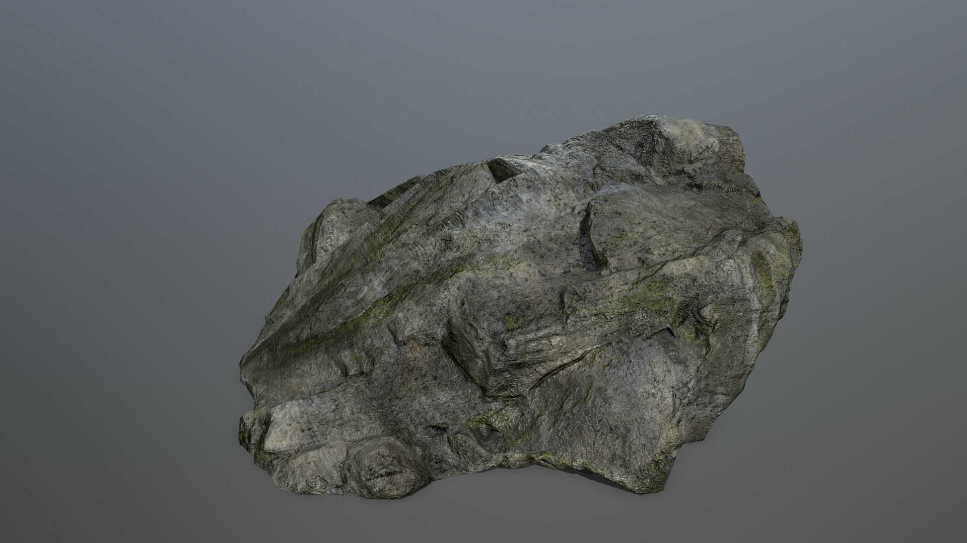 cliff rock set 1 Low-poly 3D model_8