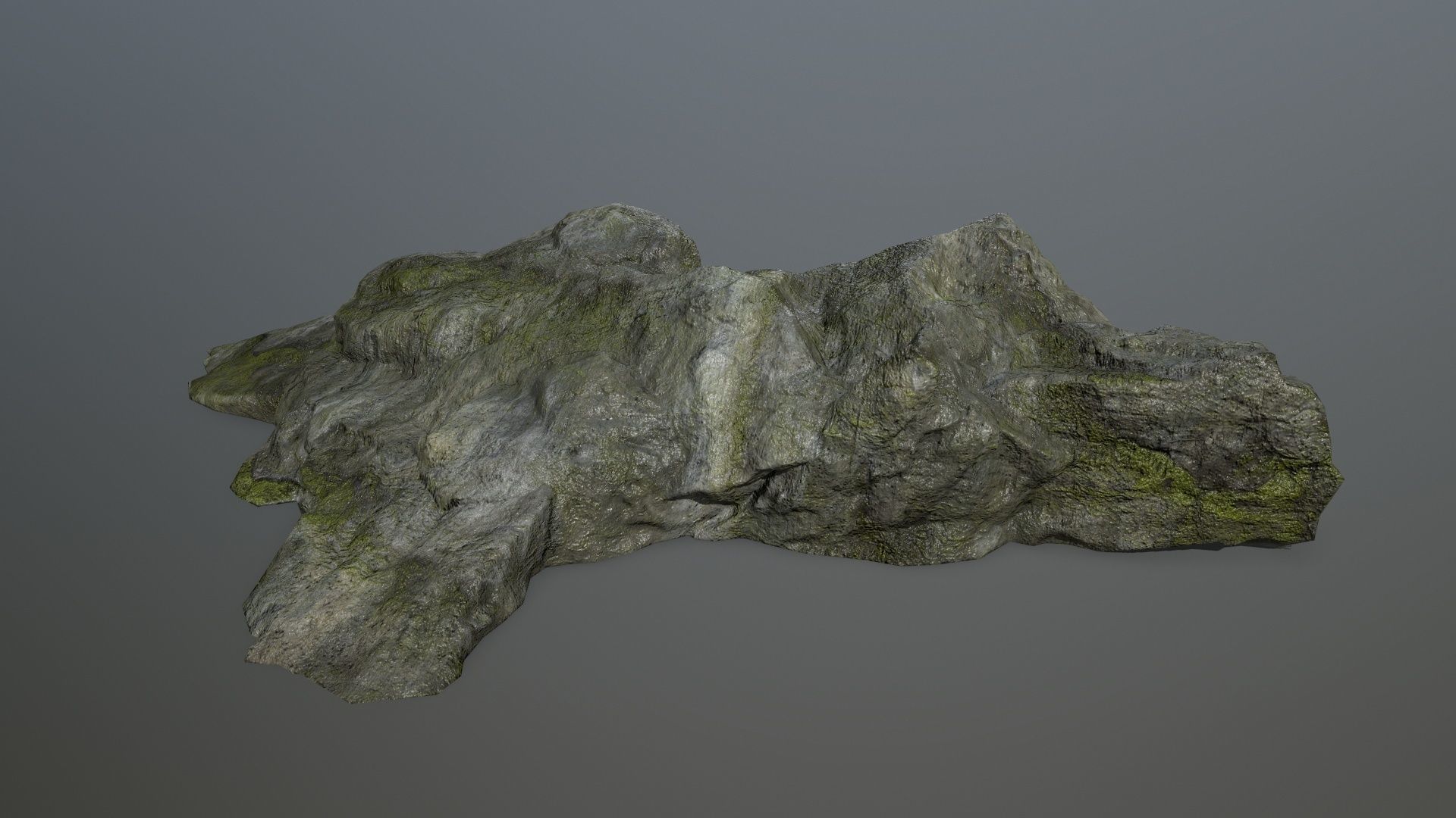 cliff rock set 1 Low-poly 3D model_10