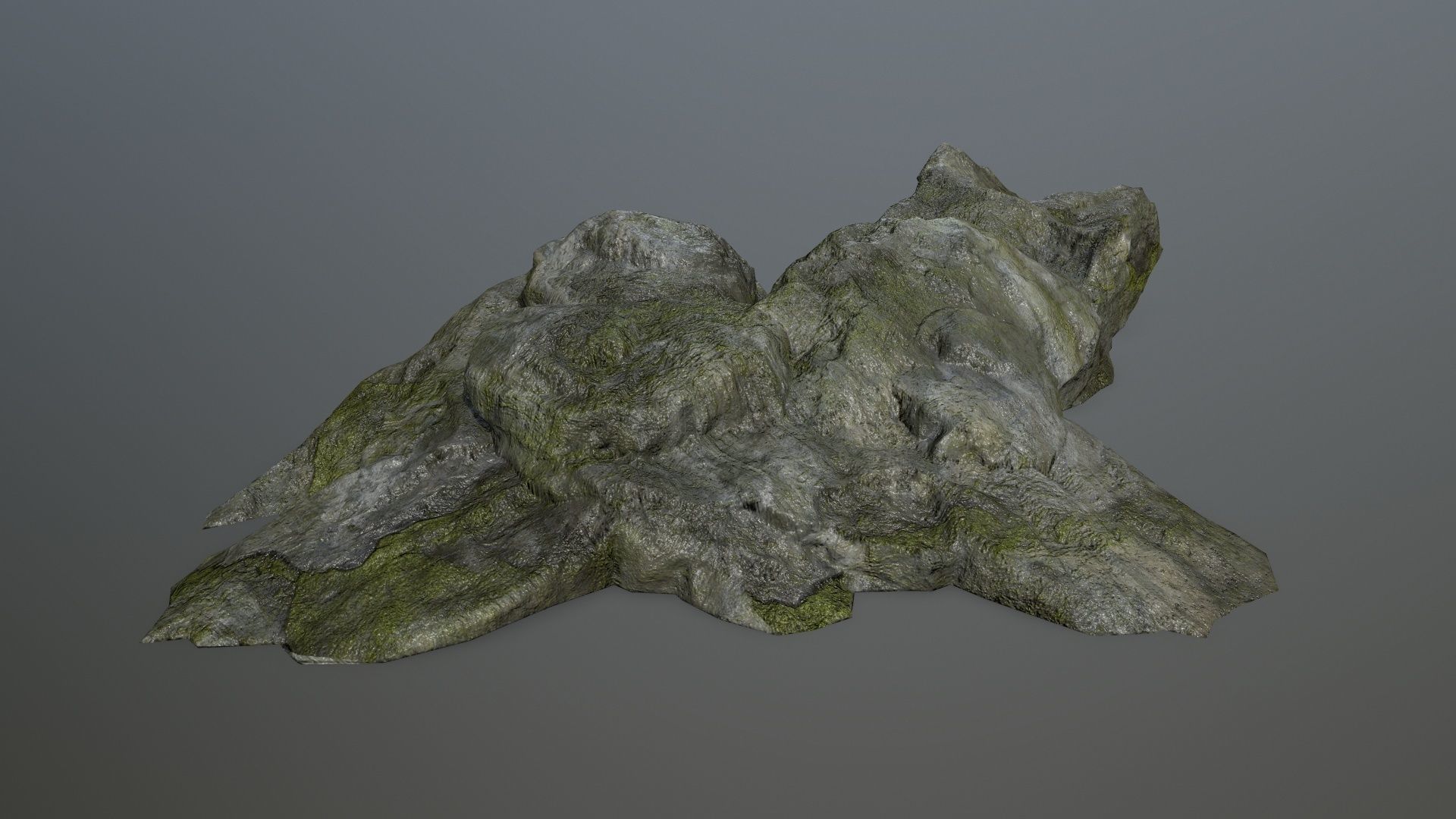 cliff rock set 1 Low-poly 3D model_9