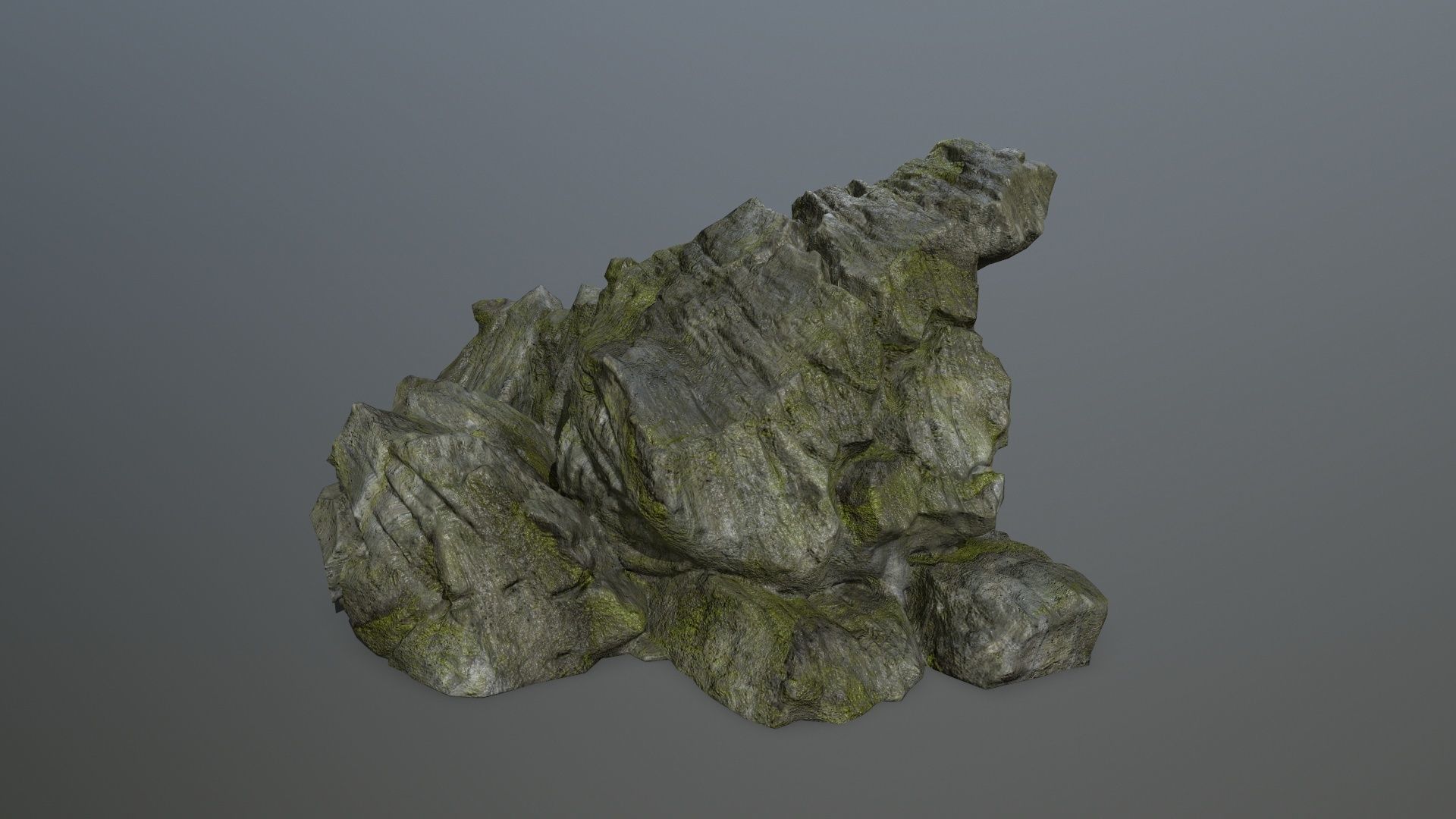 cliff rock set 1 Low-poly 3D model_30