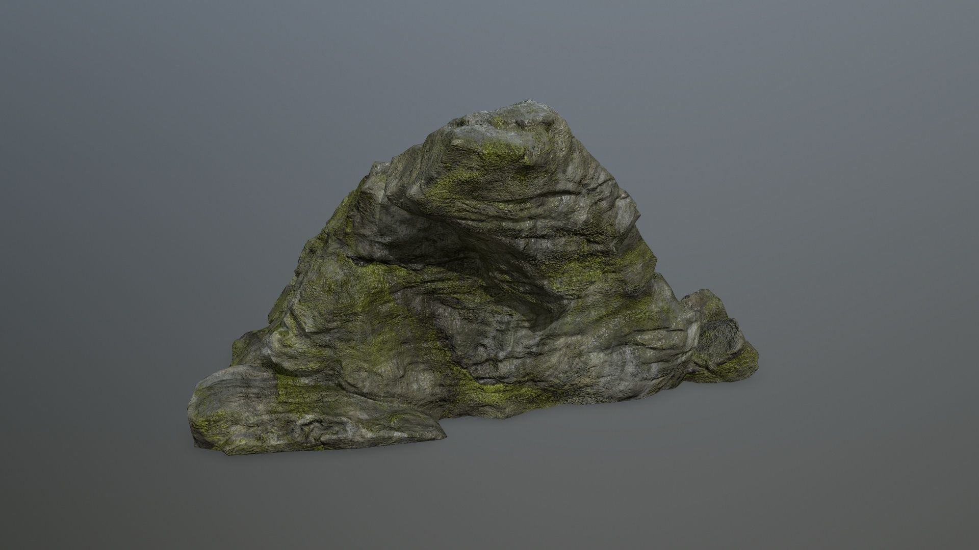 cliff rock set 1 Low-poly 3D model_34