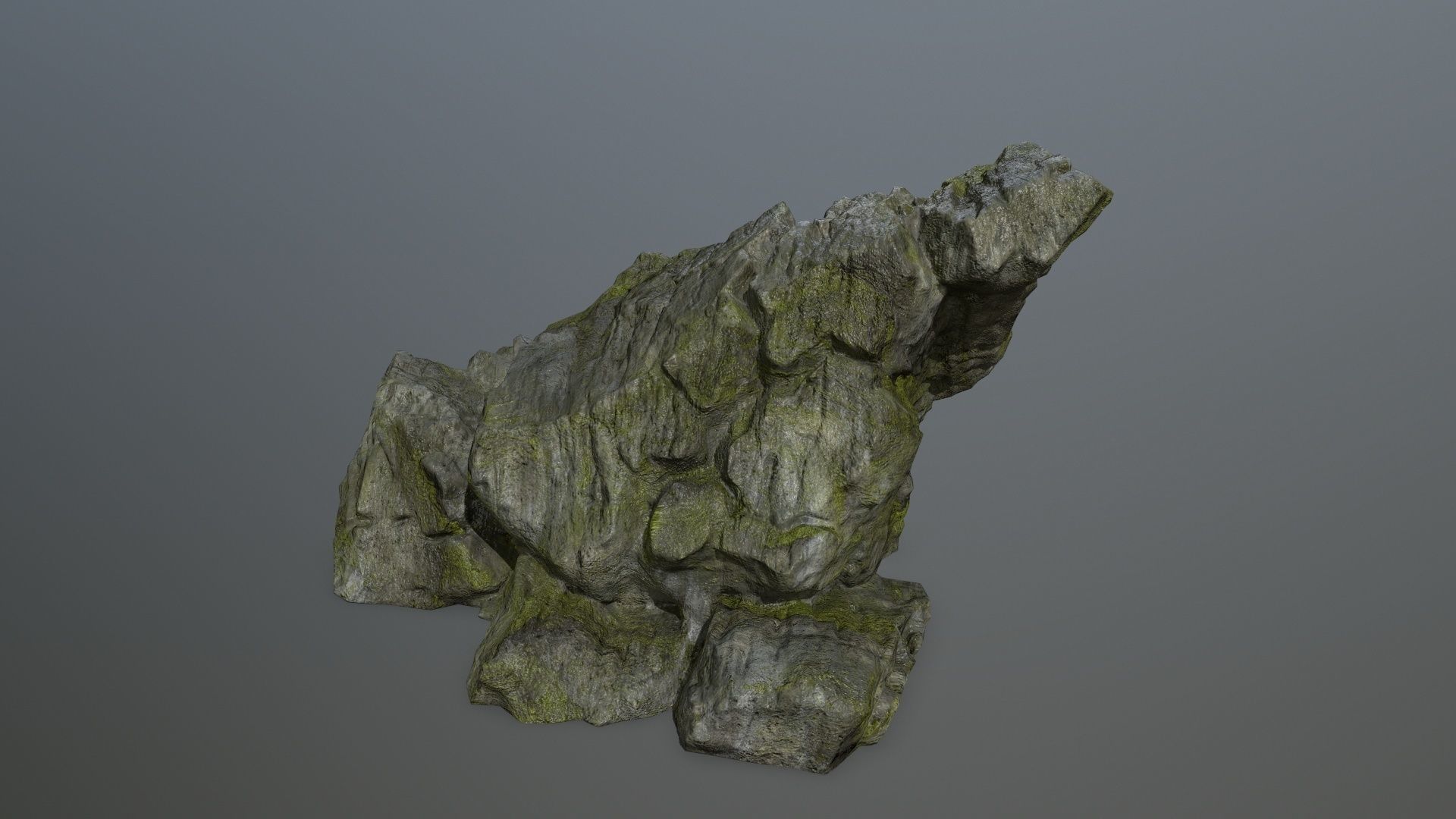 cliff rock set 1 Low-poly 3D model_35