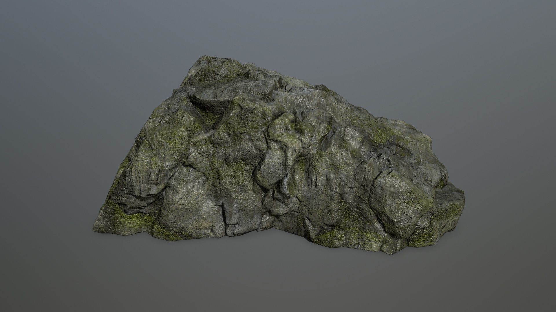 cliff rock set 1 Low-poly 3D model_3