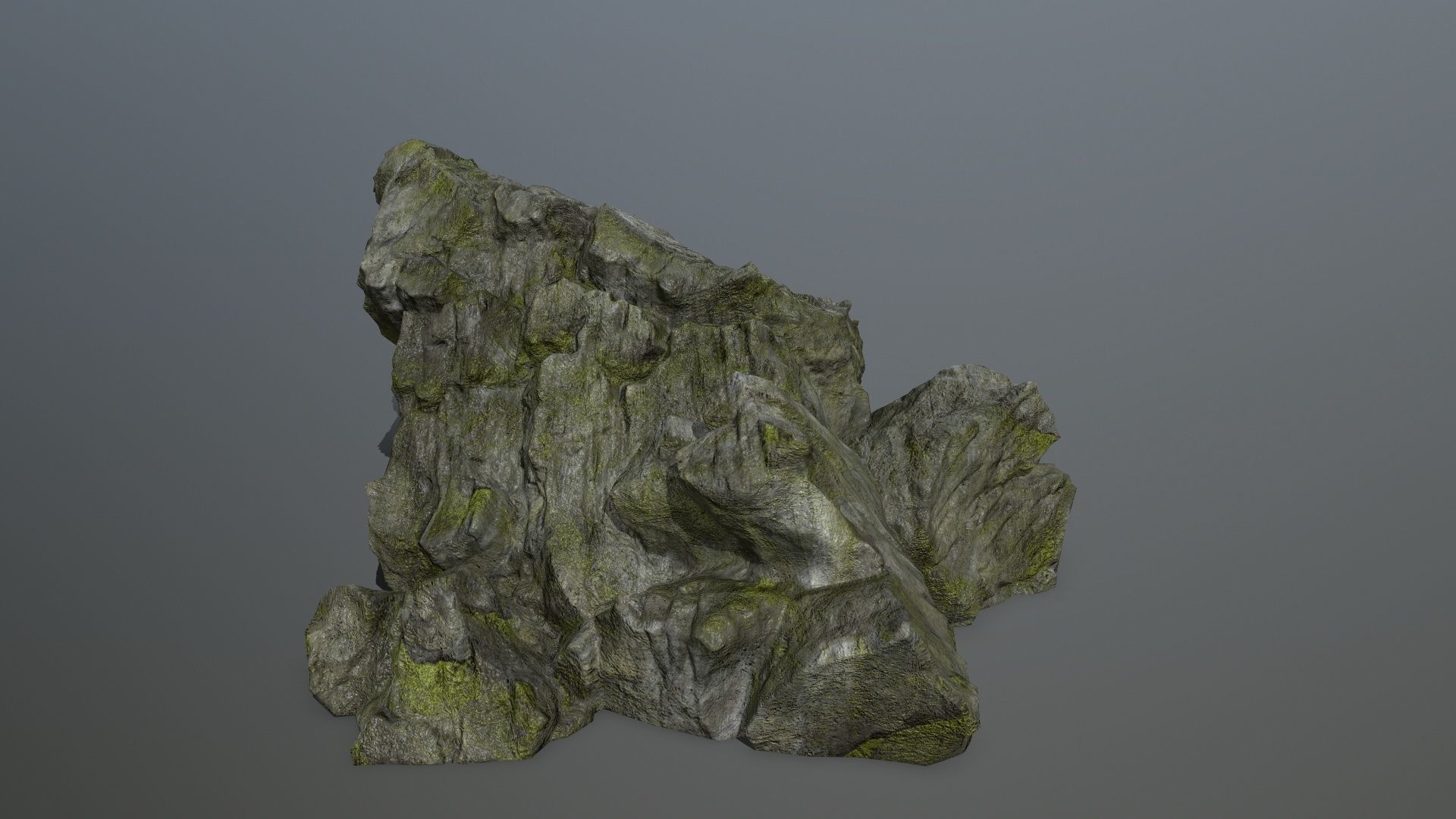 cliff rock set 1 Low-poly 3D model_32