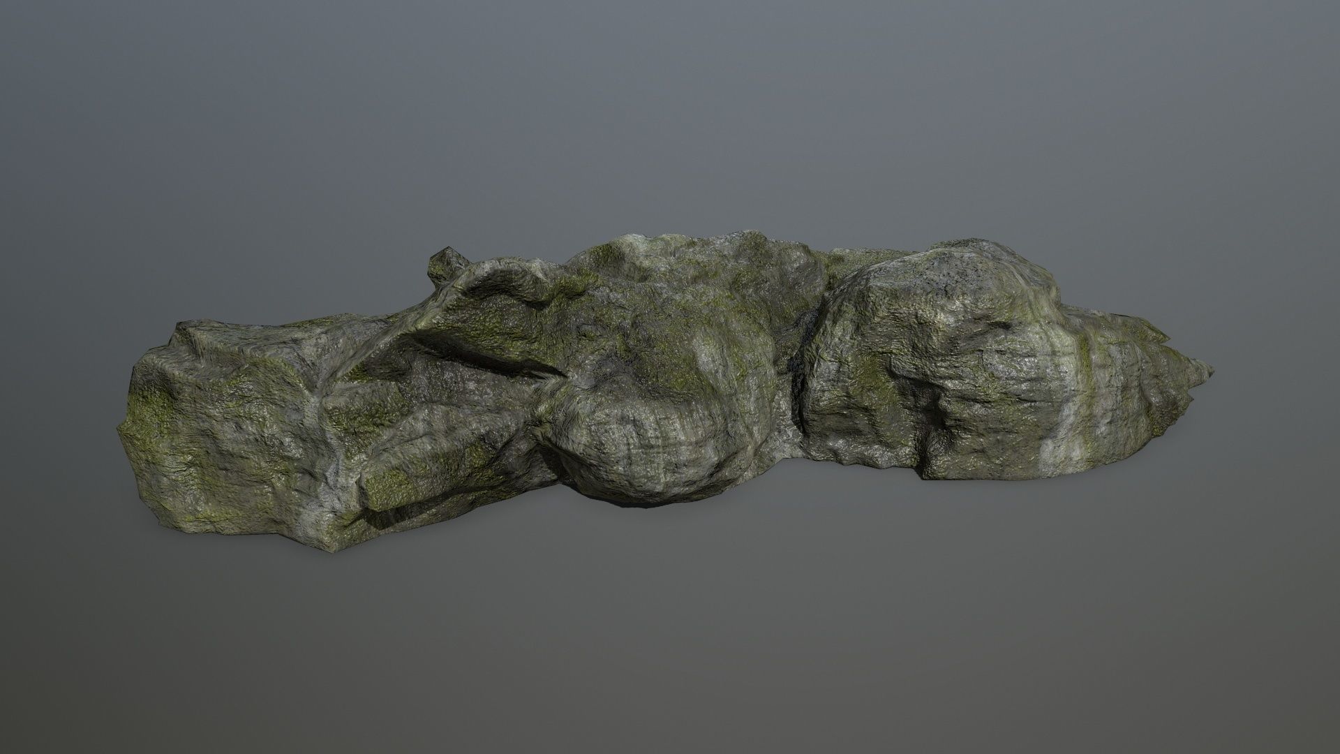 cliff rock set 1 Low-poly 3D model_12