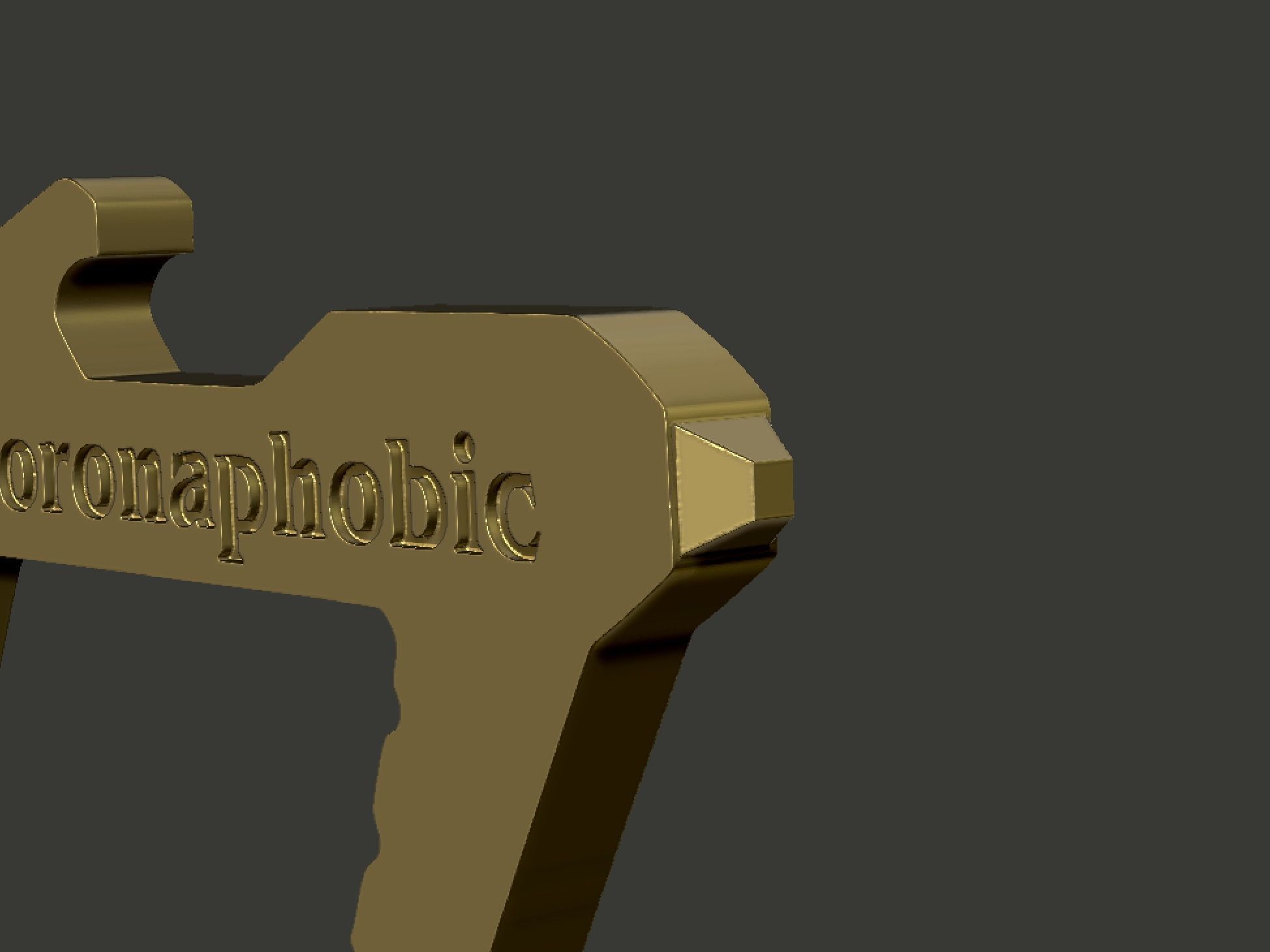 Touch Free Door Opener Bottle Opener Button Pusher Free 3D print model_11