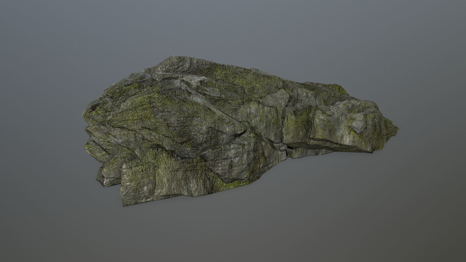 cliff rock set 4 Low-poly 3D model_4