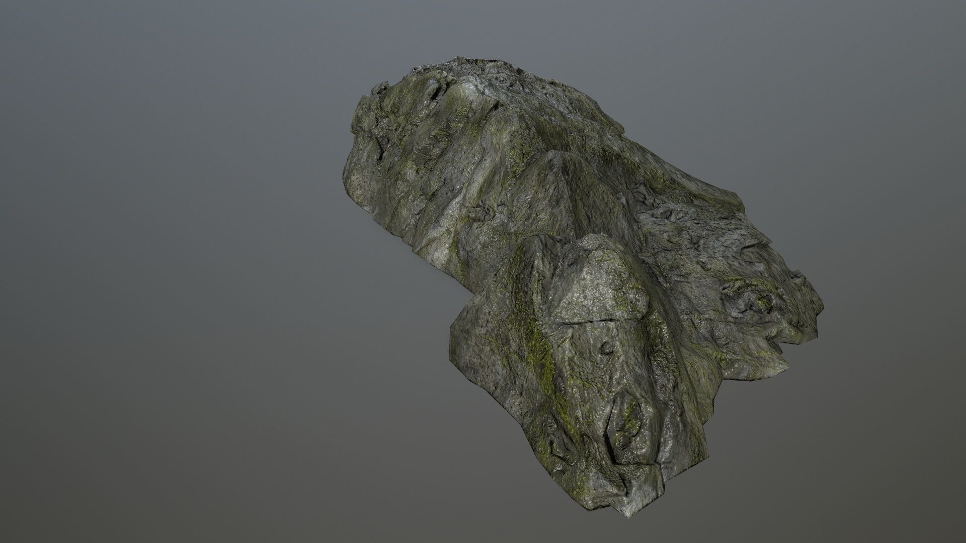 cliff rock set 4 Low-poly 3D model_44