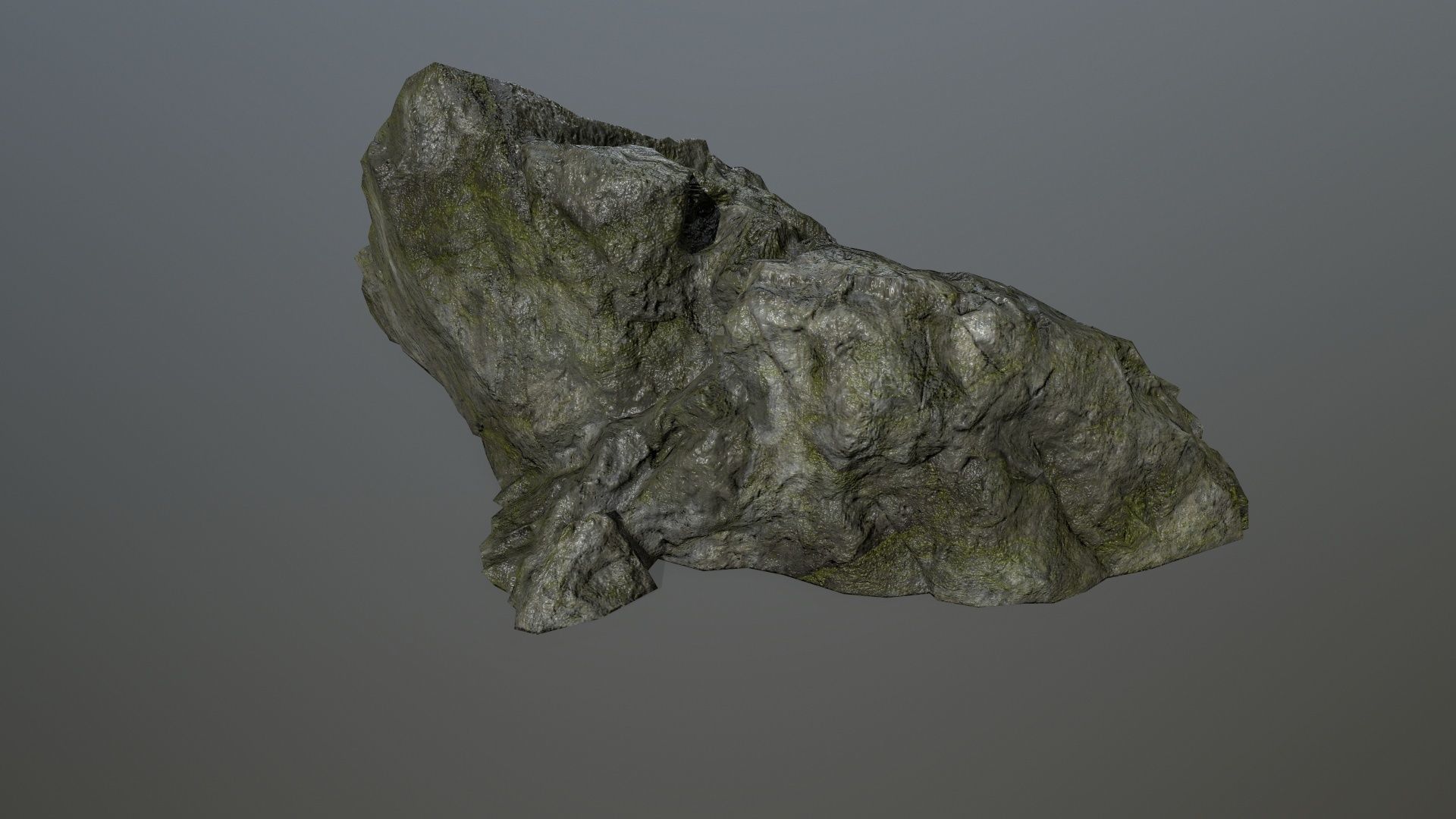 cliff rock set 4 Low-poly 3D model_30