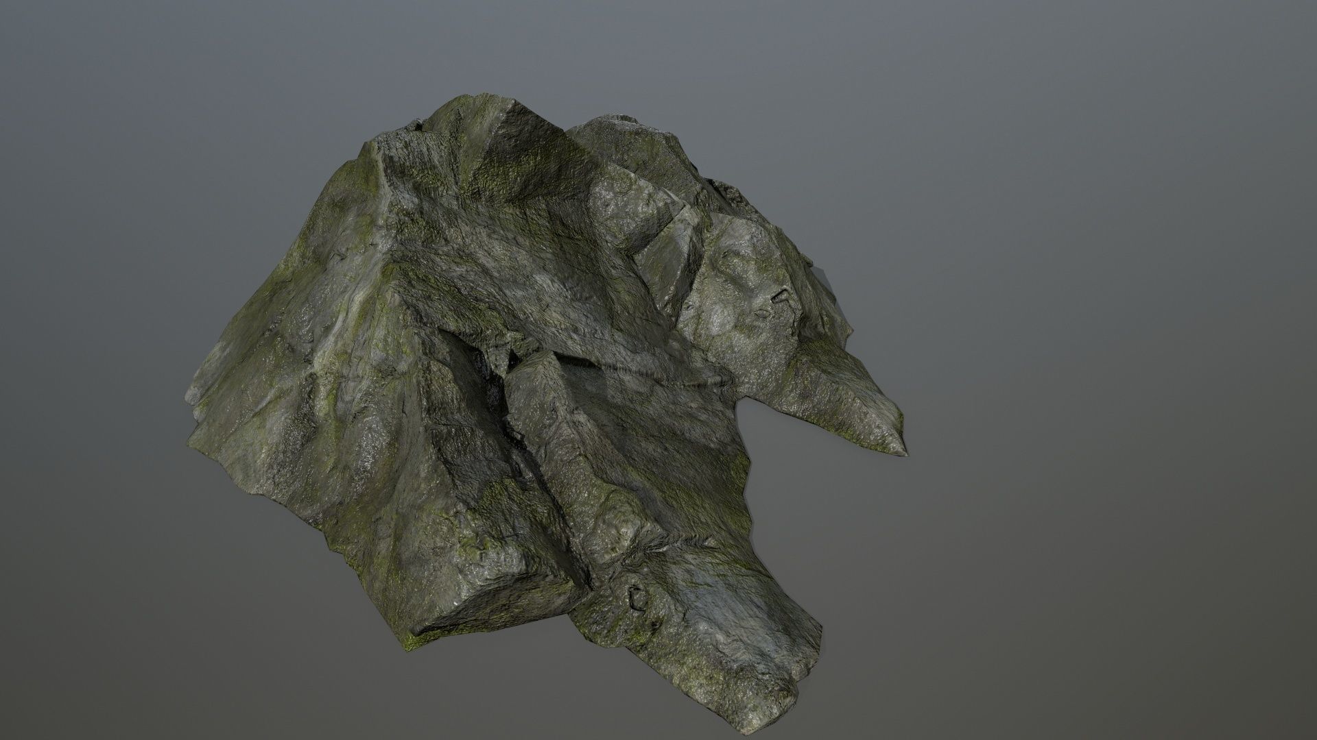 cliff rock set 4 Low-poly 3D model_26