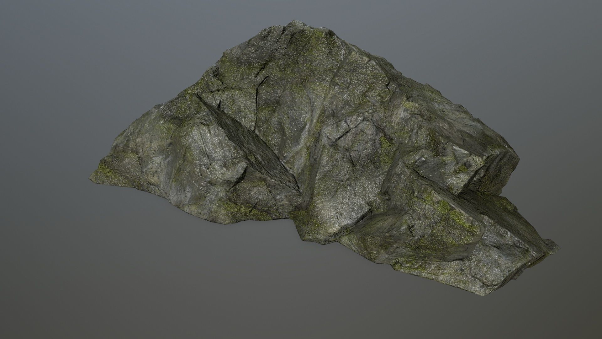 cliff rock set 4 Low-poly 3D model_16