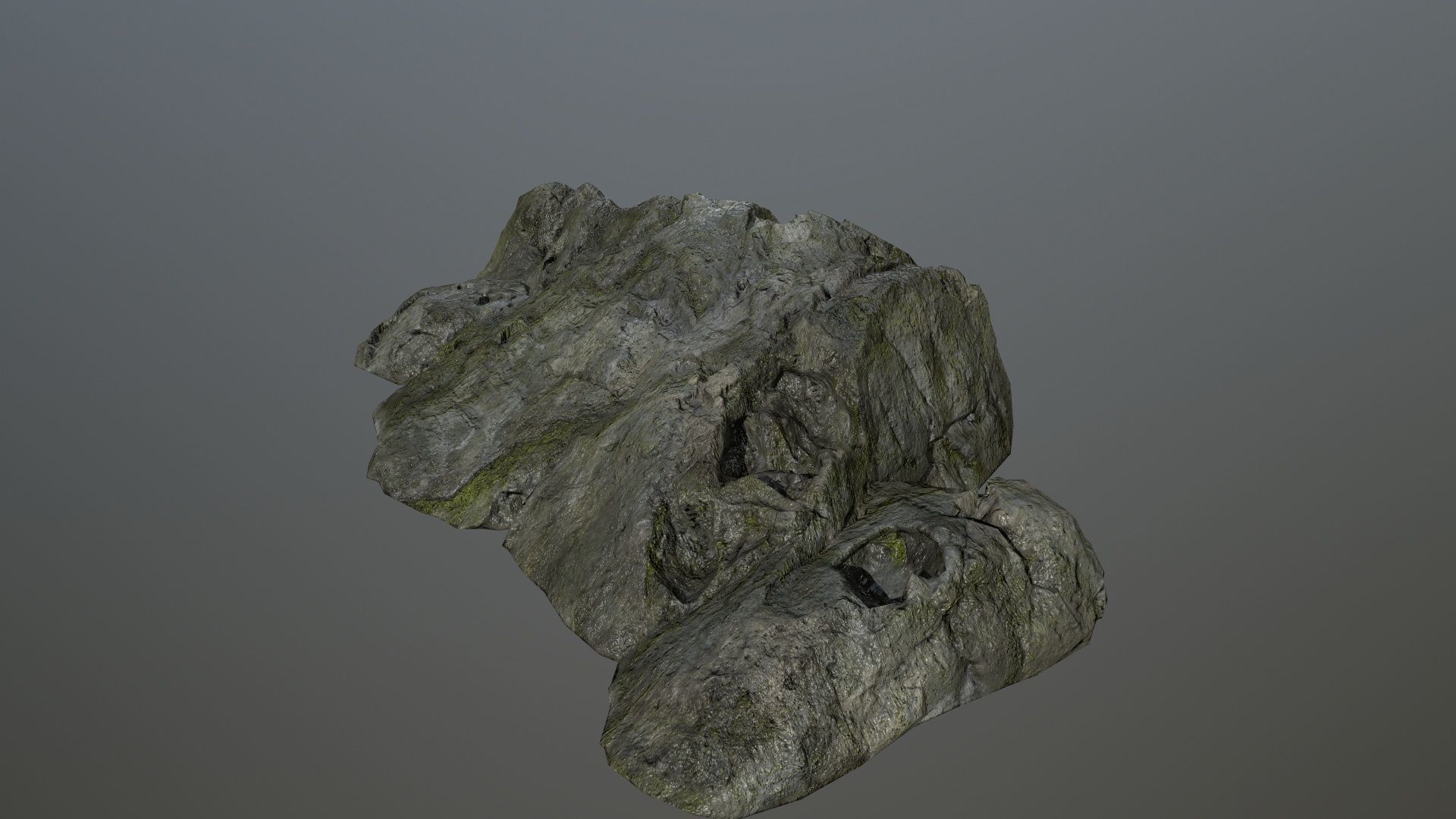 cliff rock set 4 Low-poly 3D model_41