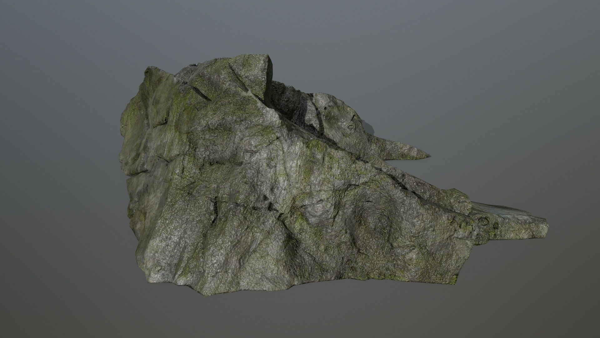 cliff rock set 4 Low-poly 3D model_25