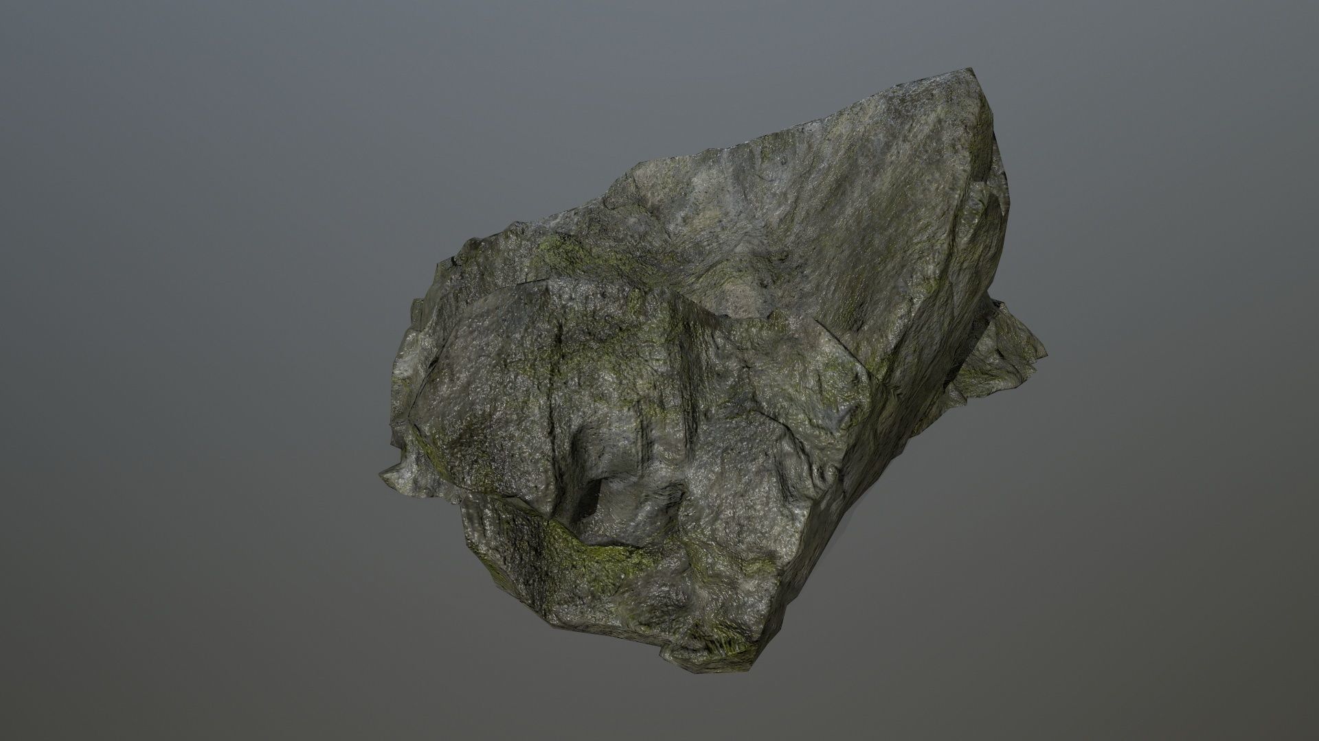 cliff rock set 4 Low-poly 3D model_32