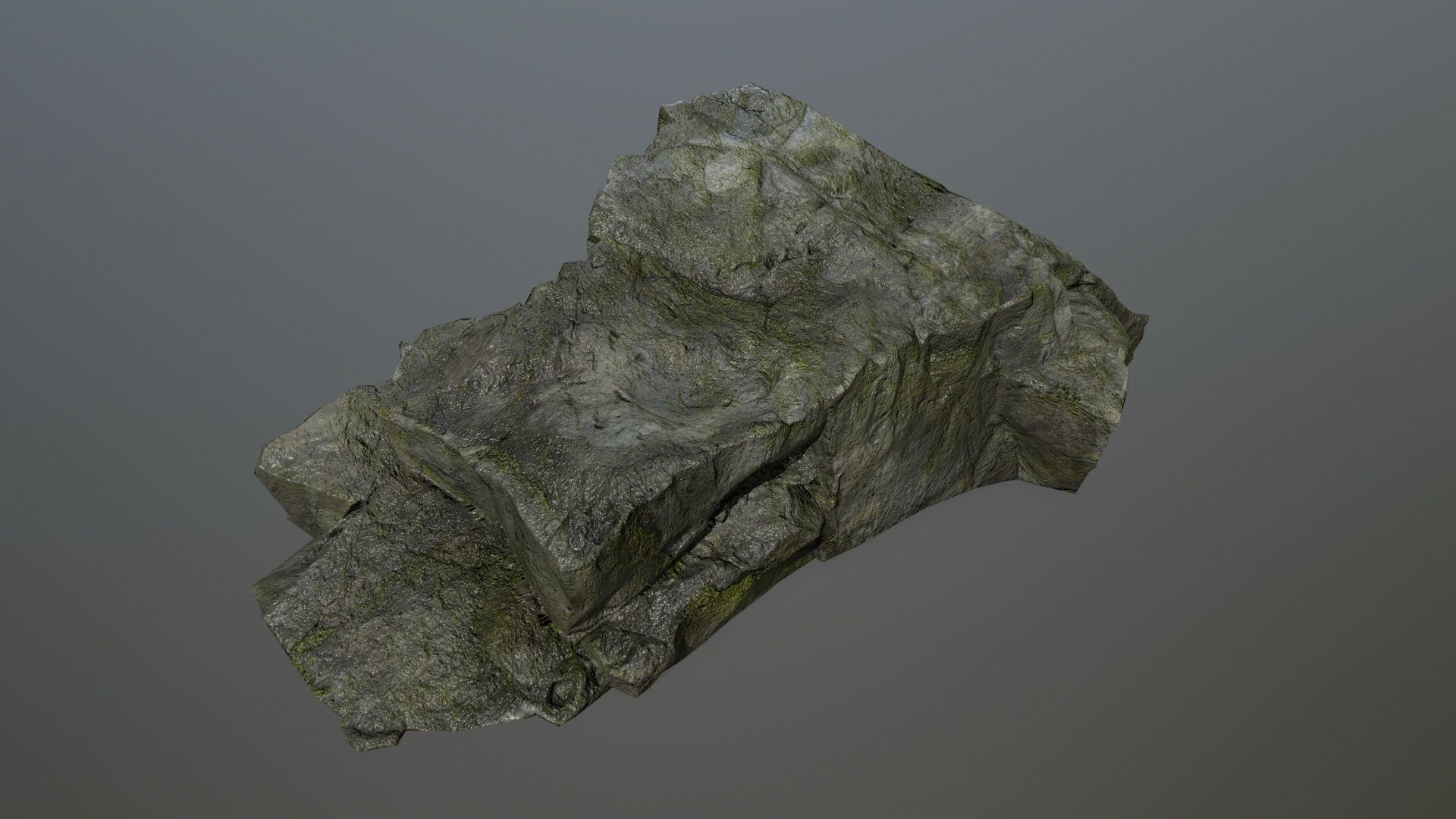 cliff rock set 4 Low-poly 3D model_20