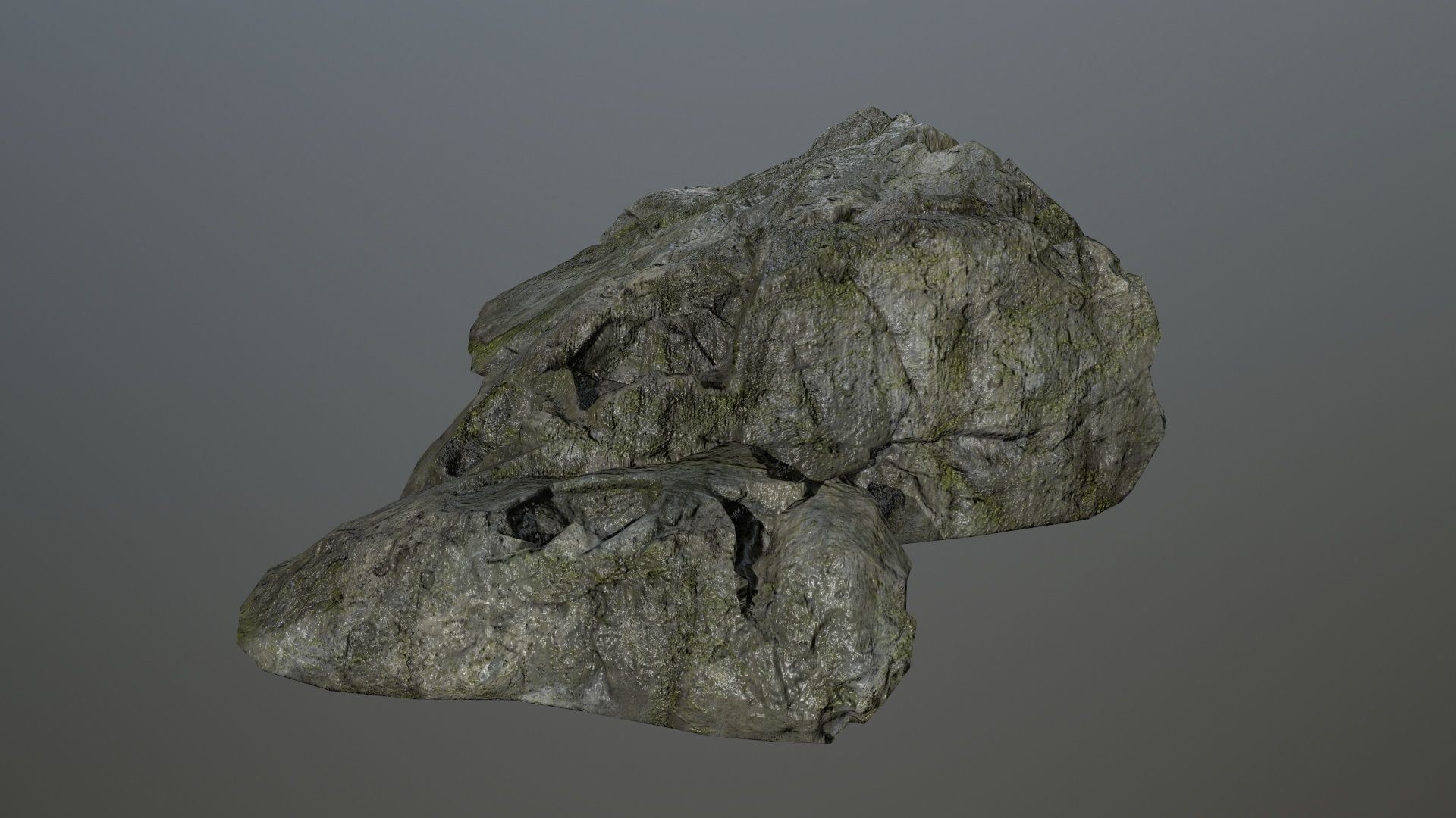 cliff rock set 4 Low-poly 3D model_47