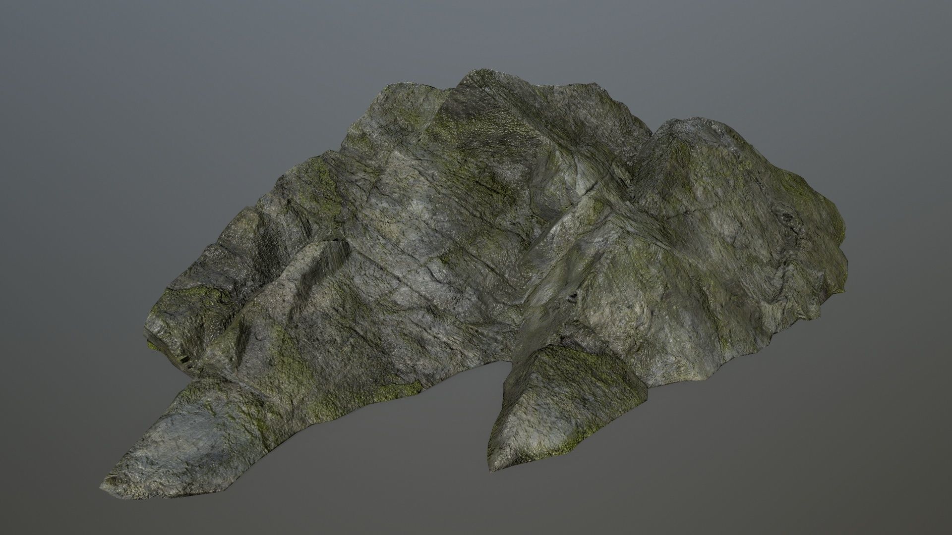 cliff rock set 4 Low-poly 3D model_21