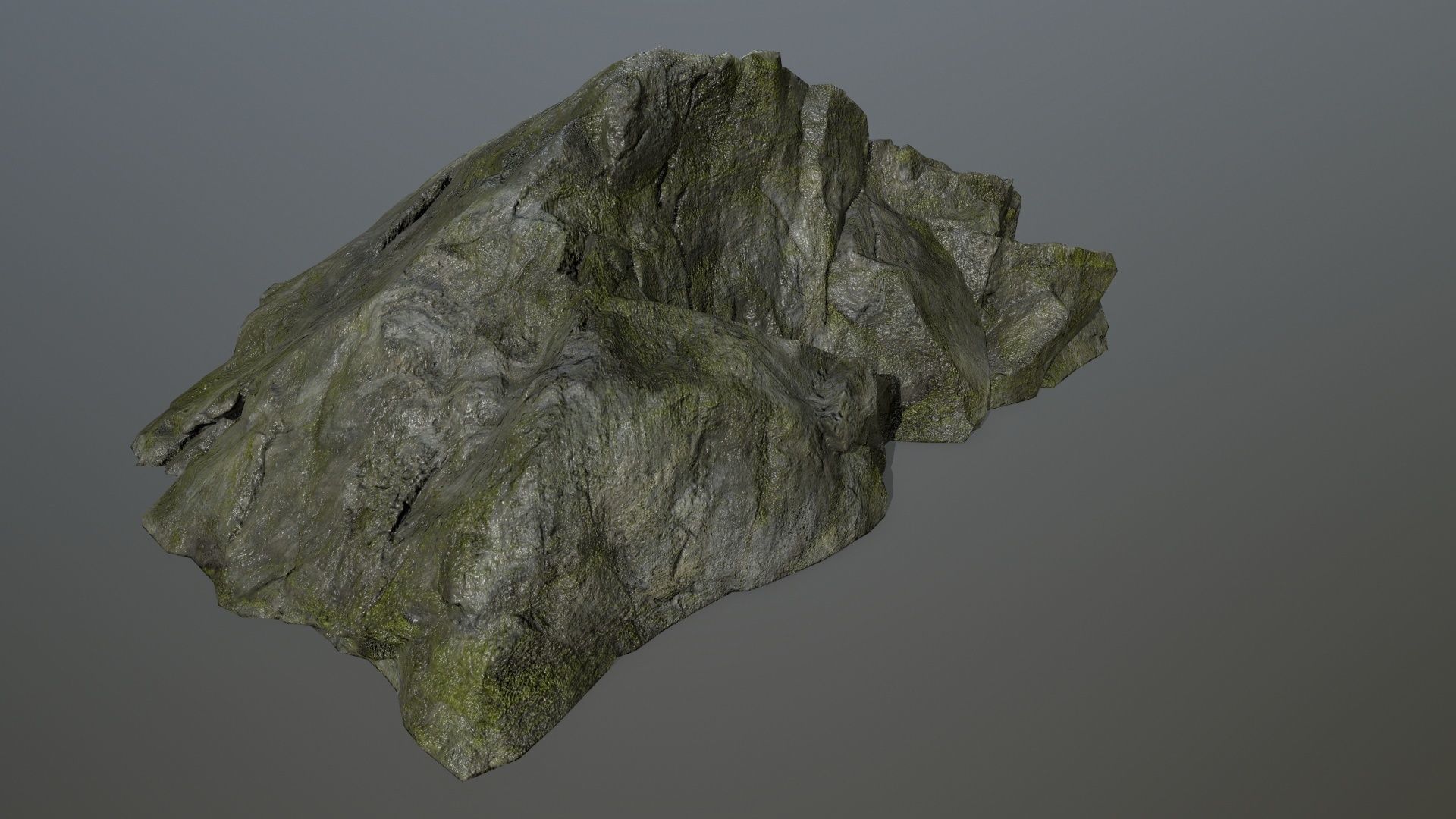 cliff rock set 4 Low-poly 3D model_17