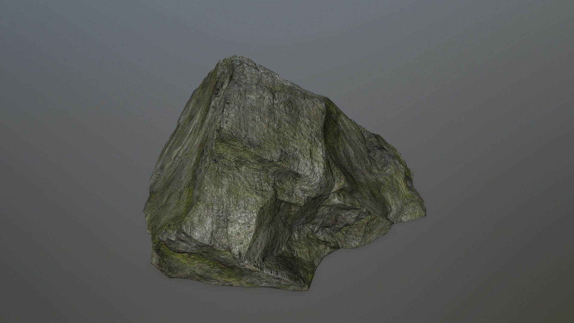 cliff rock set 4 Low-poly 3D model_15