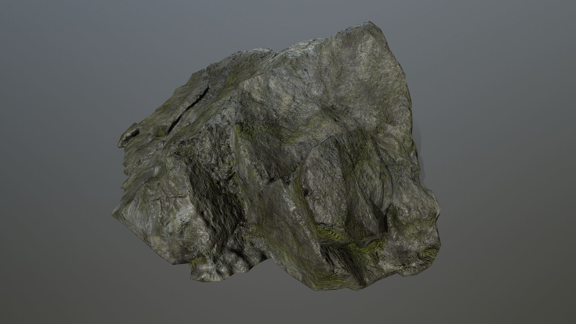 cliff rock set 4 Low-poly 3D model_28