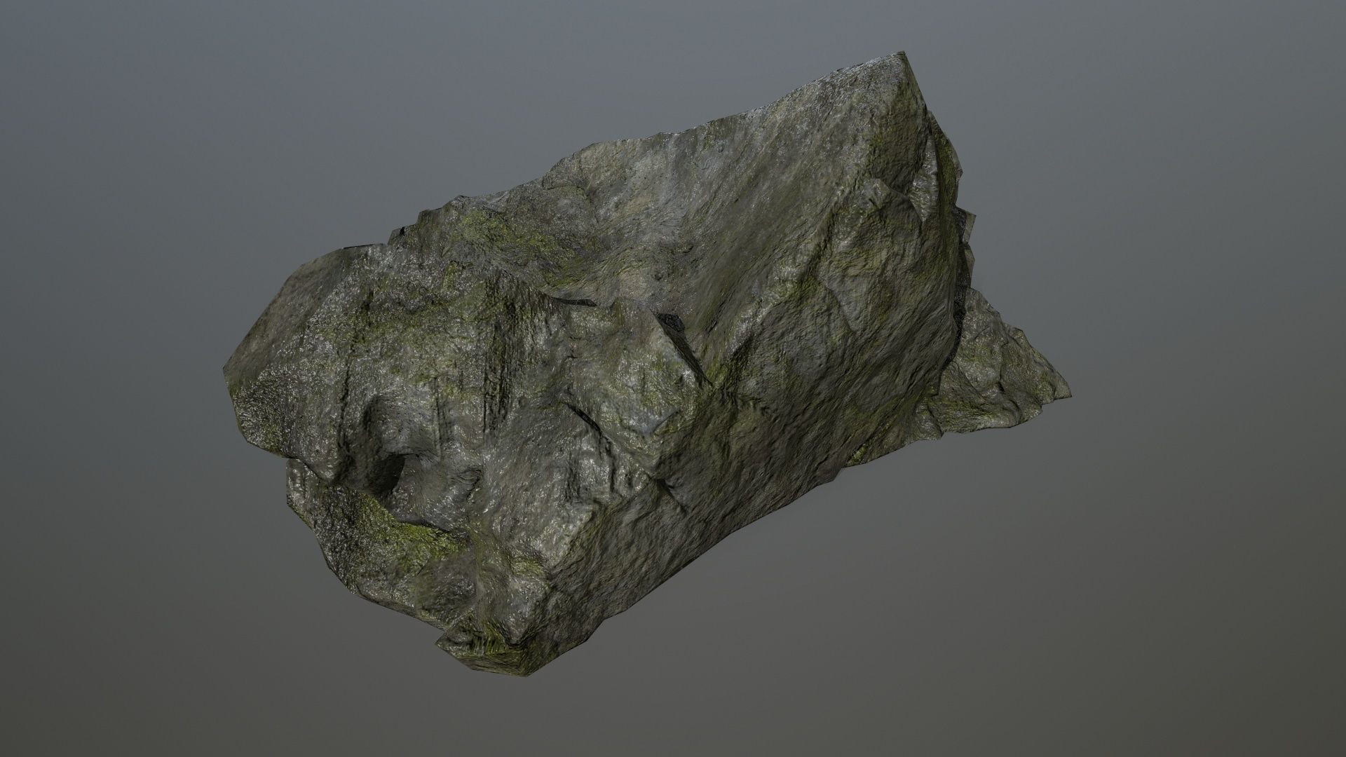 cliff rock set 4 Low-poly 3D model_27