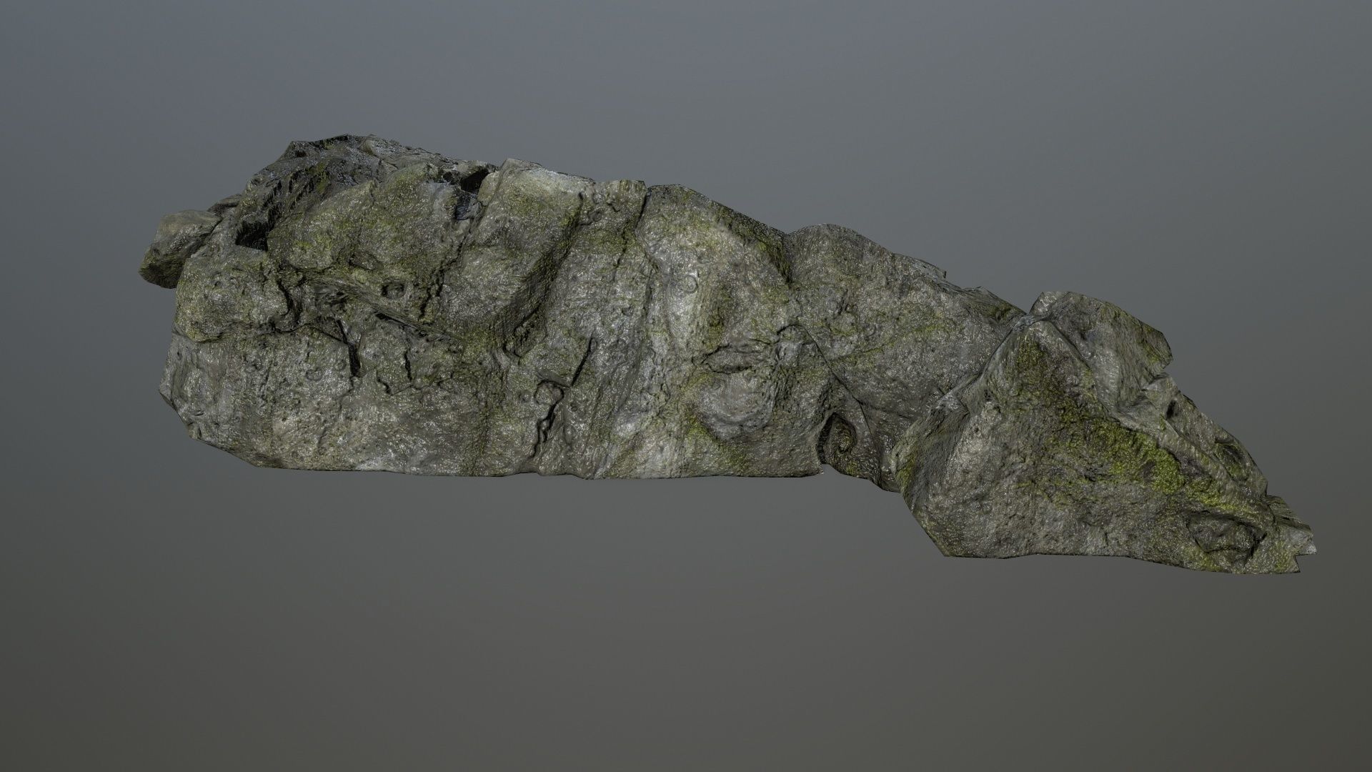 cliff rock set 4 Low-poly 3D model_45