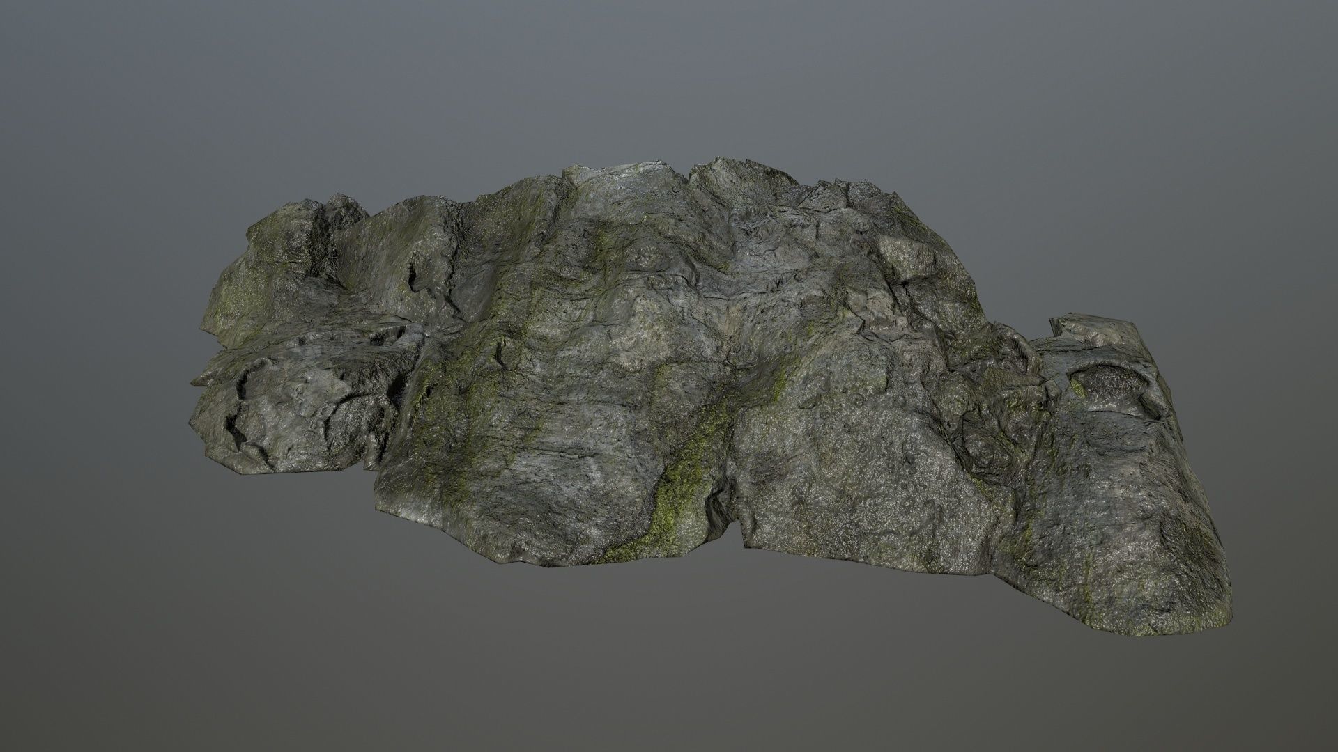 cliff rock set 4 Low-poly 3D model_42