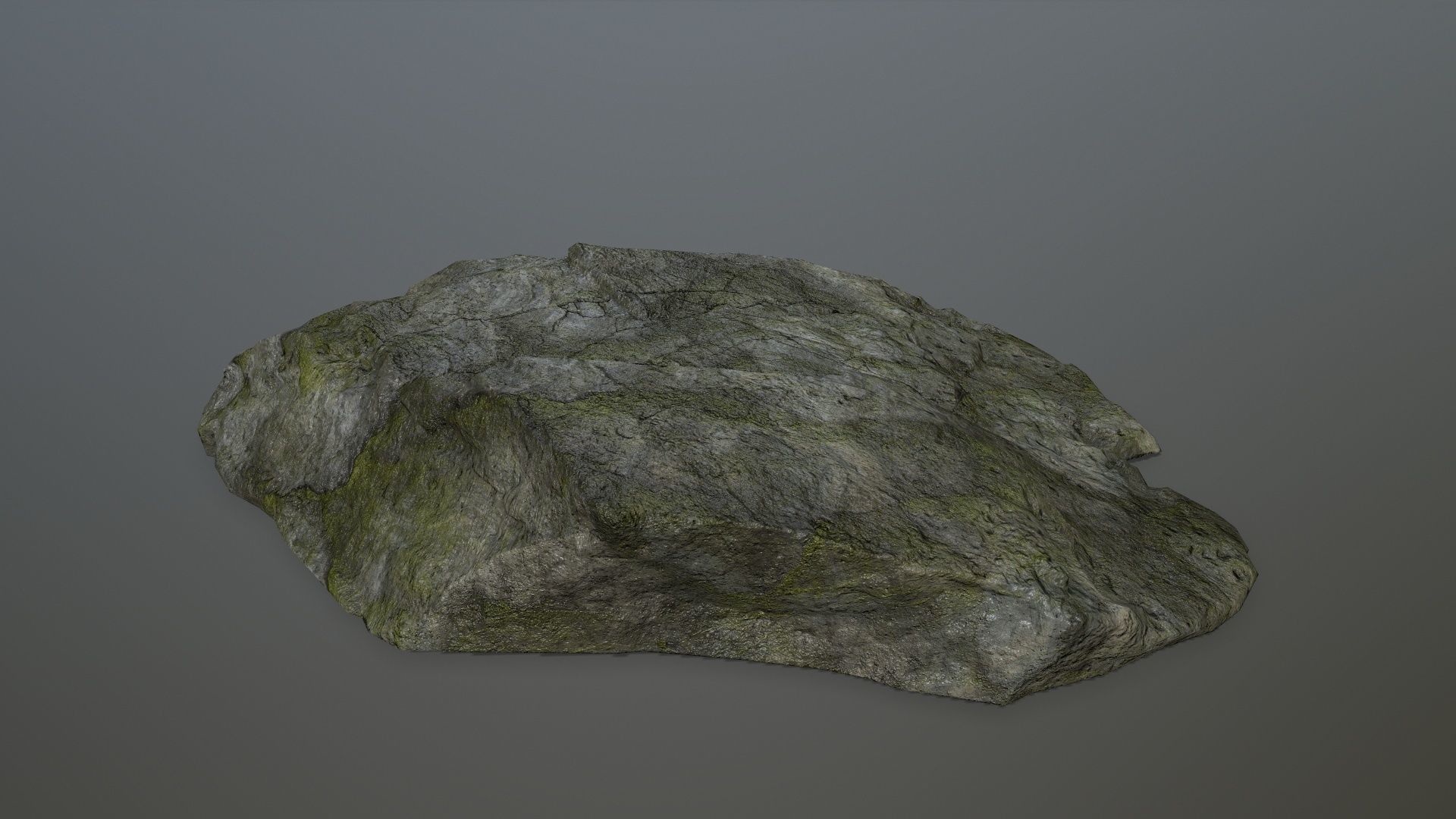 cliff rock set 4 Low-poly 3D model_8