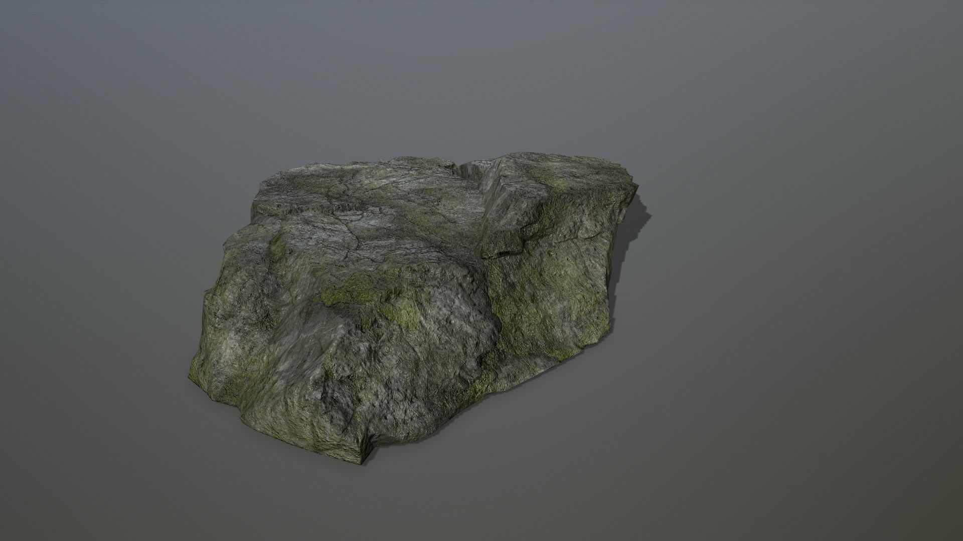 cliff rock set 4 Low-poly 3D model_7