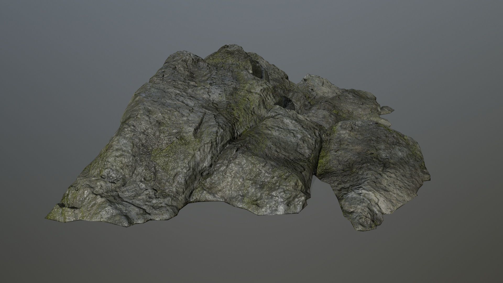 cliff rock set 4 Low-poly 3D model_39
