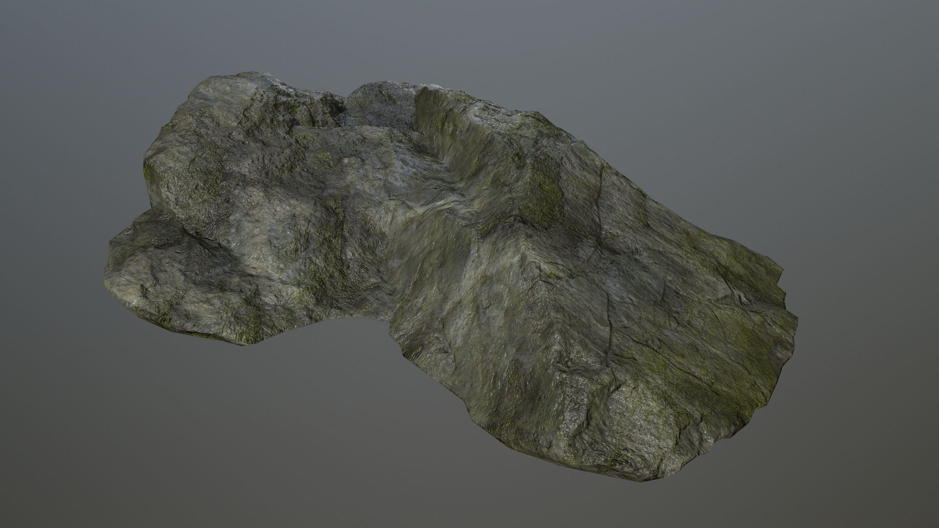cliff rock set 4 Low-poly 3D model_33