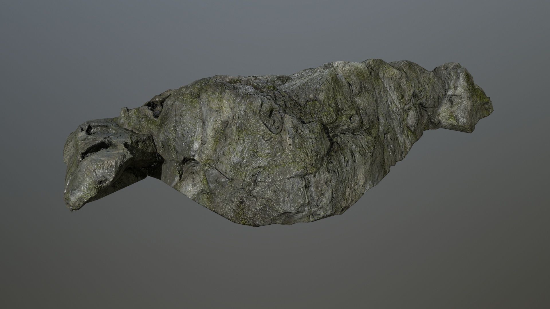 cliff rock set 4 Low-poly 3D model_46