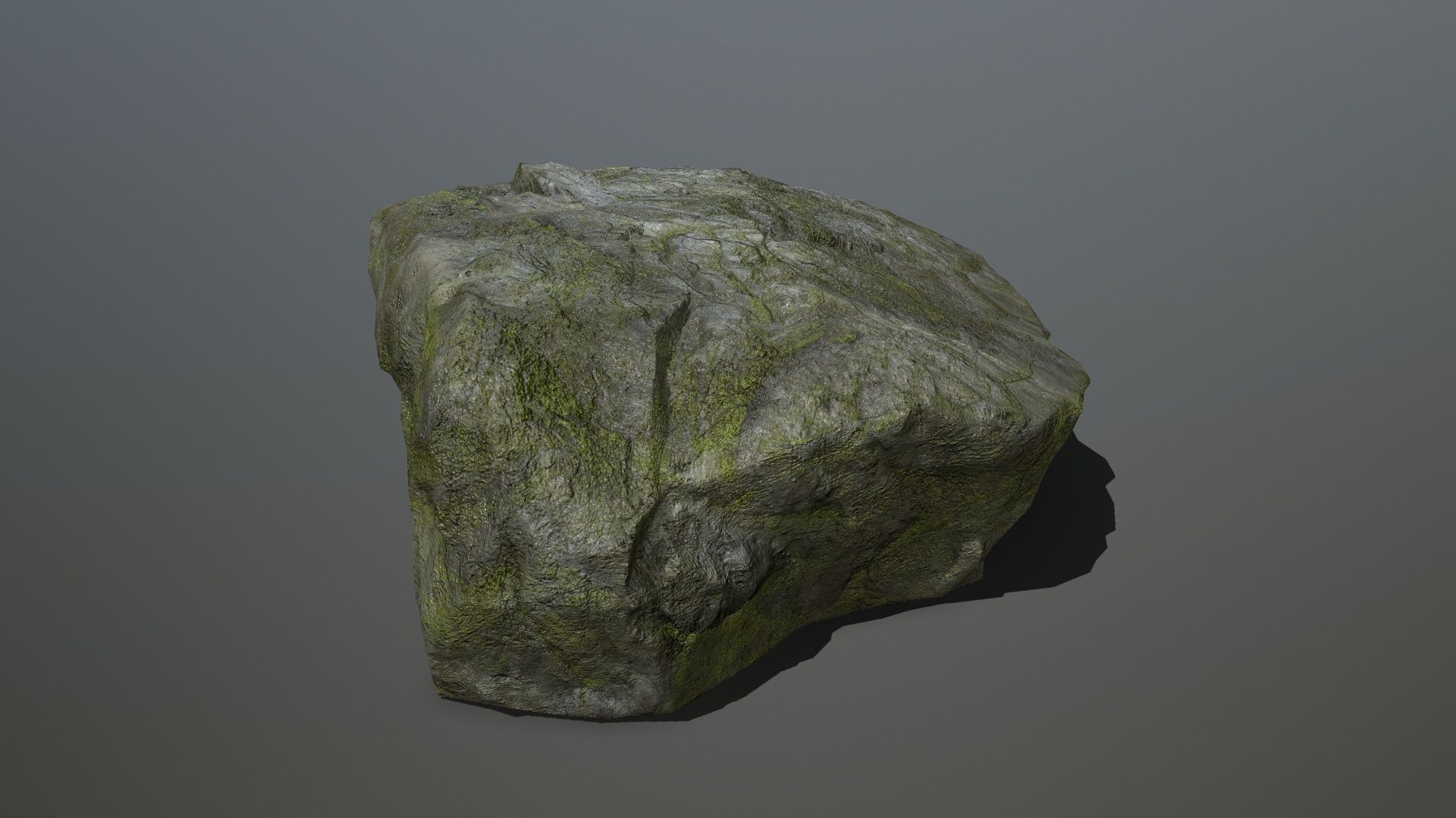 cliff rock set 2 Low-poly 3D model_16