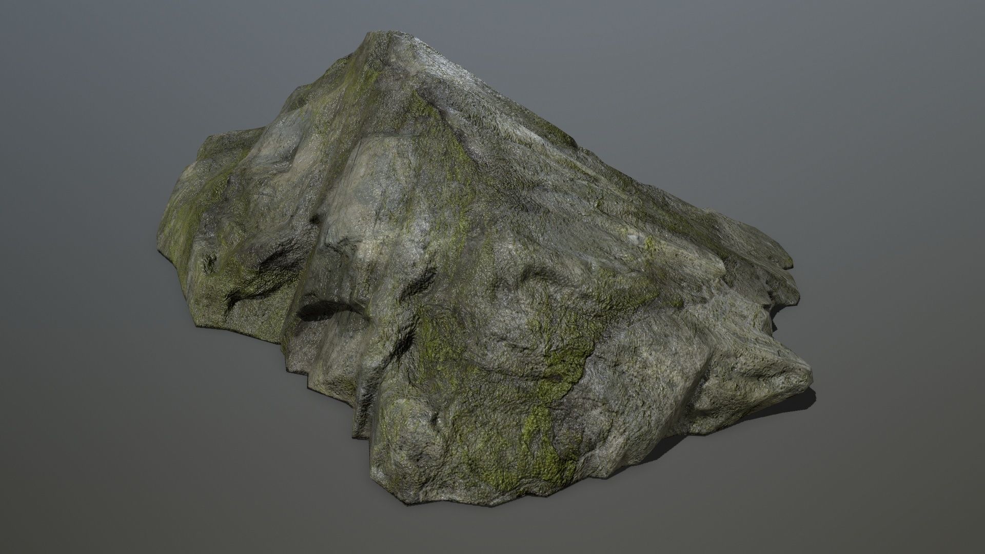 cliff rock set 2 Low-poly 3D model_4