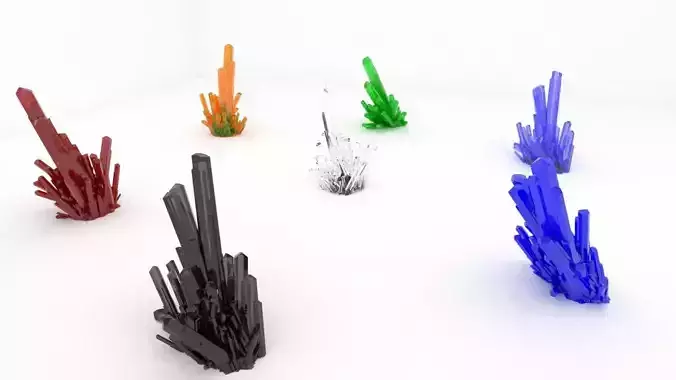Crystal Low-poly 3D model