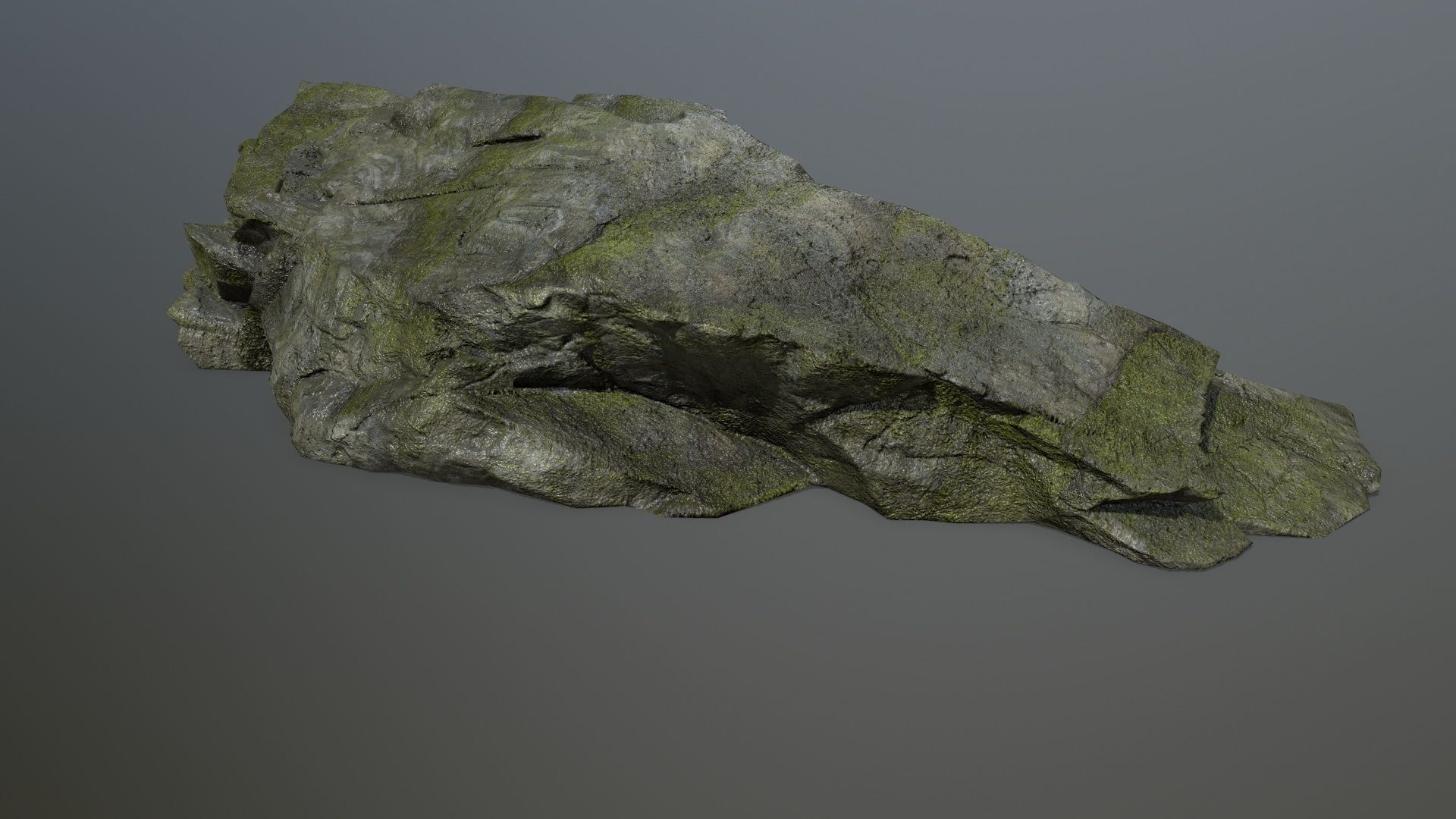 cliff rock set 3 Low-poly 3D model_35