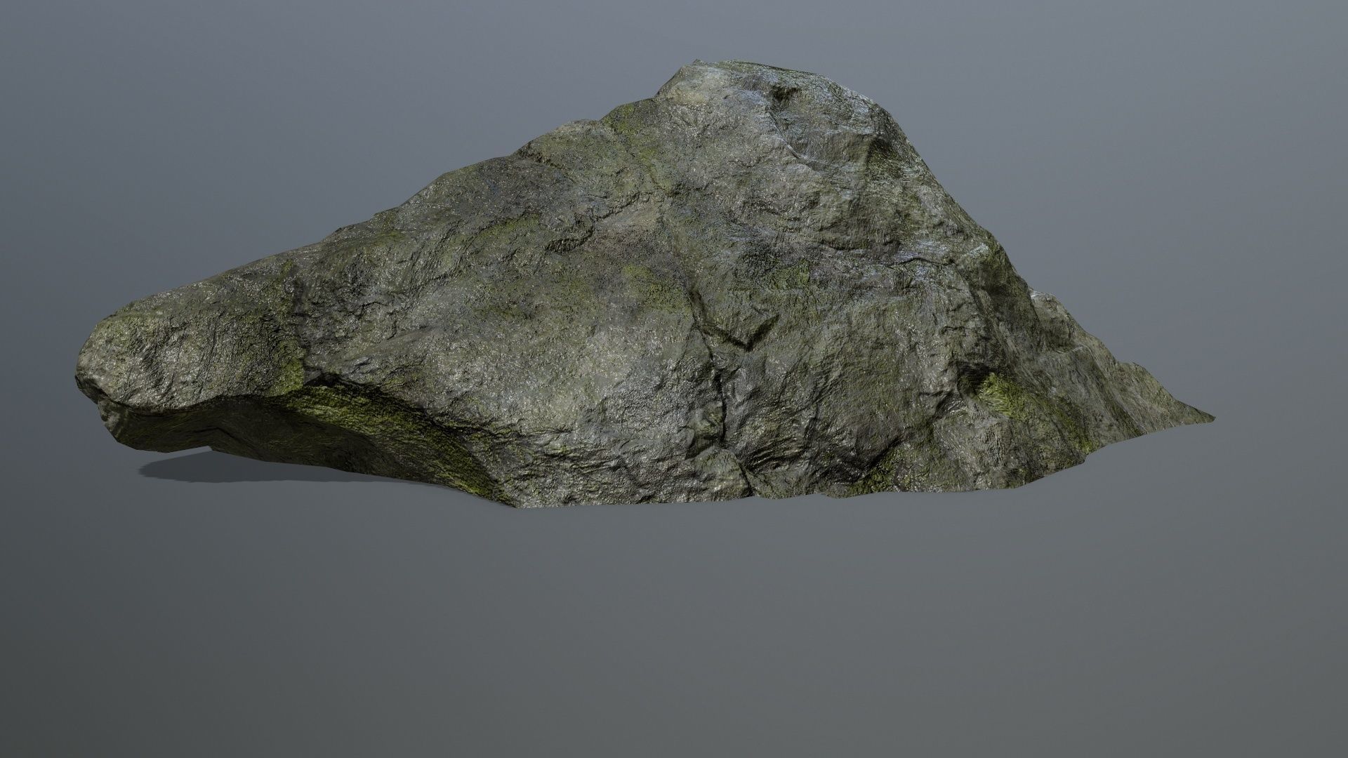 cliff rock set 3 Low-poly 3D model_29