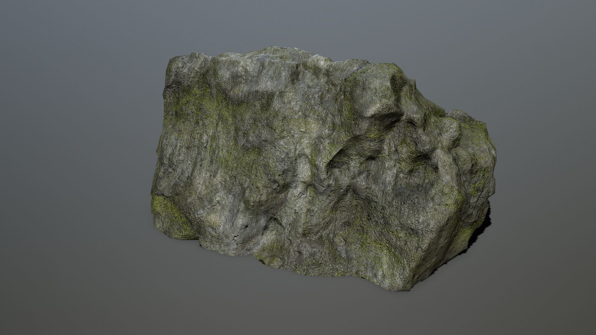 cliff rock set 3 Low-poly 3D model_17