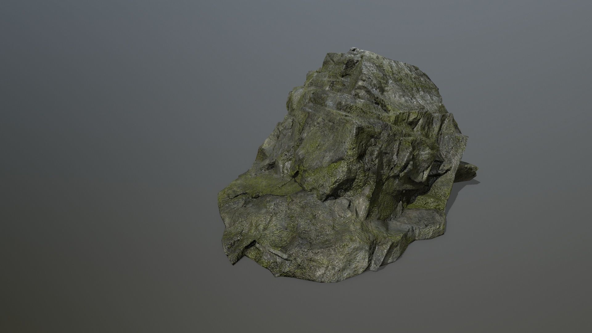 cliff rock set 3 Low-poly 3D model_36