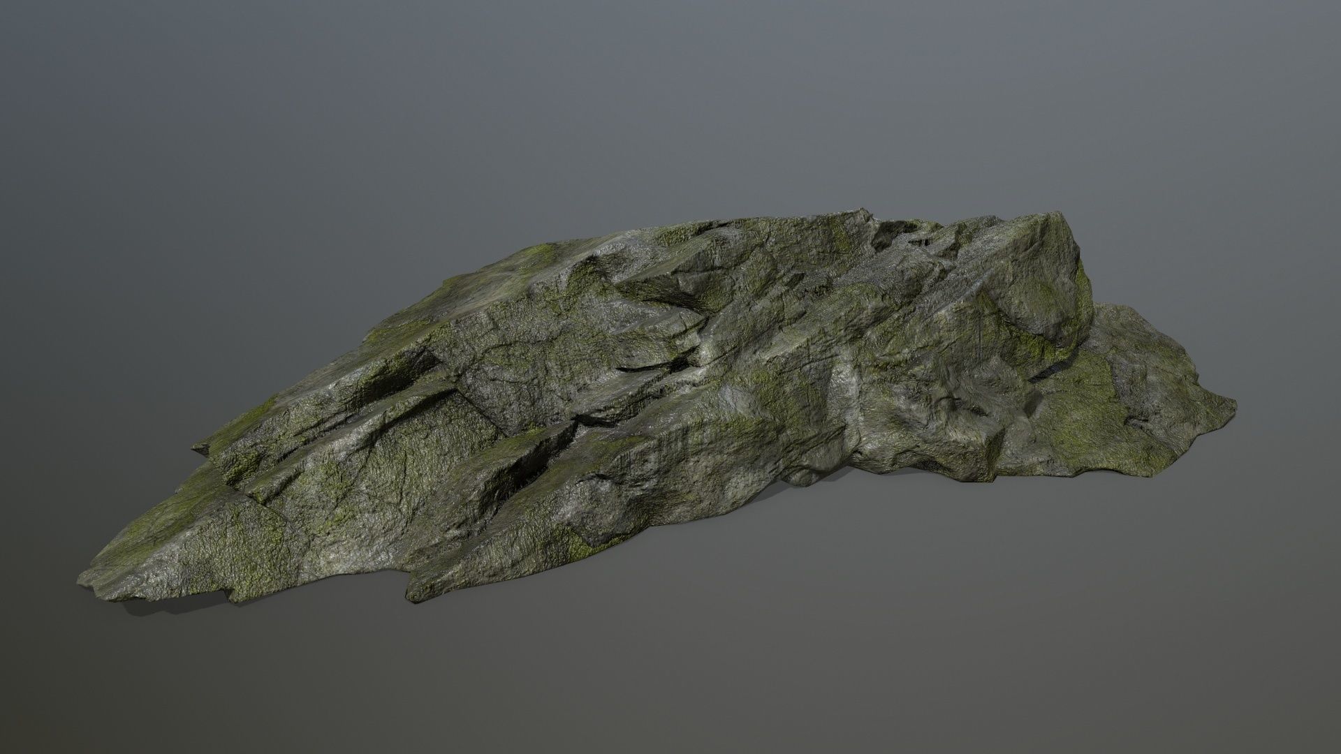 cliff rock set 3 Low-poly 3D model_32
