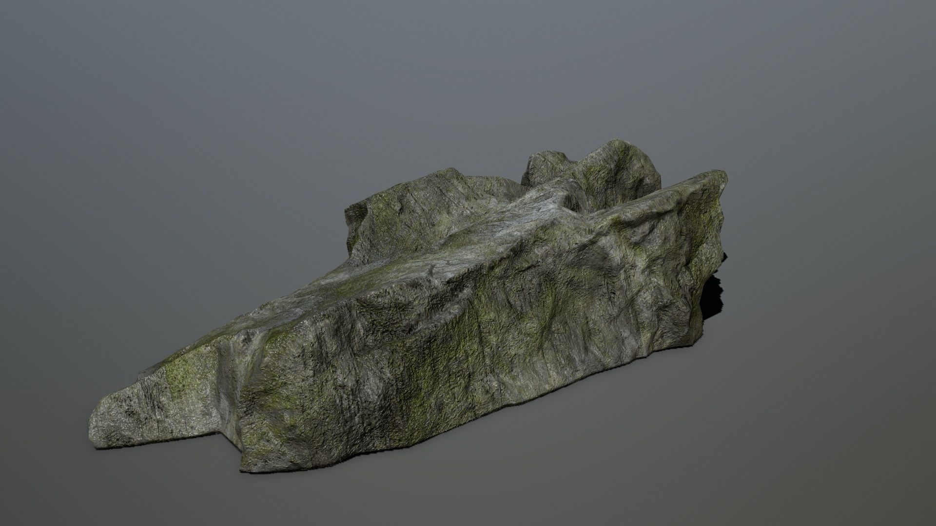 cliff rock set 3 Low-poly 3D model_12