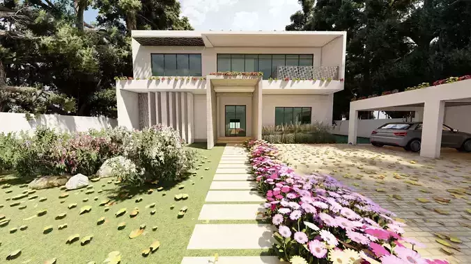 Luxury House Concept 3D model