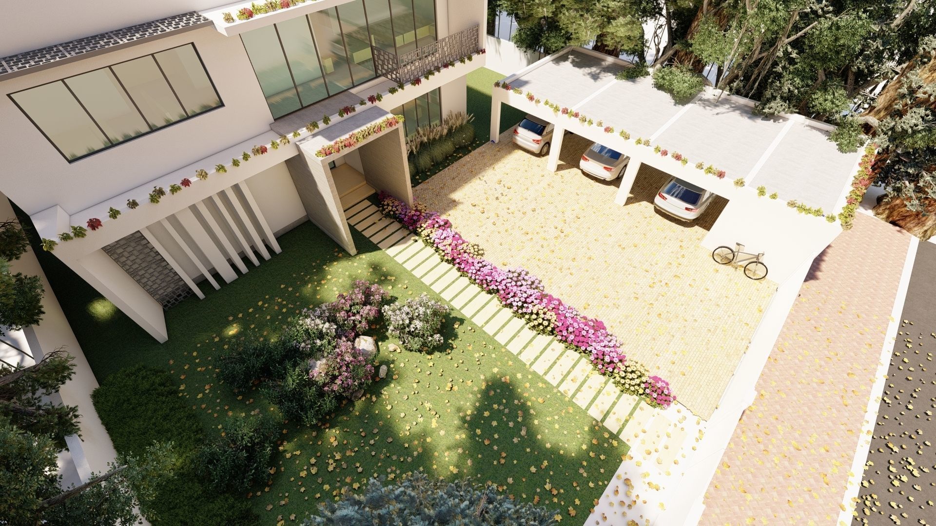 Luxury House Concept 3D model_1