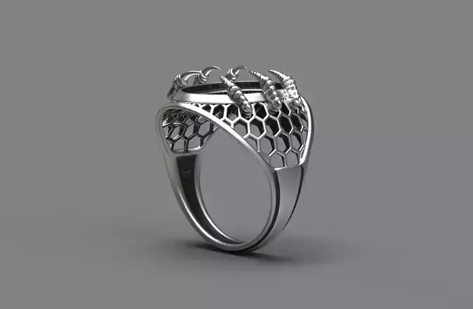 Dragon claws ring