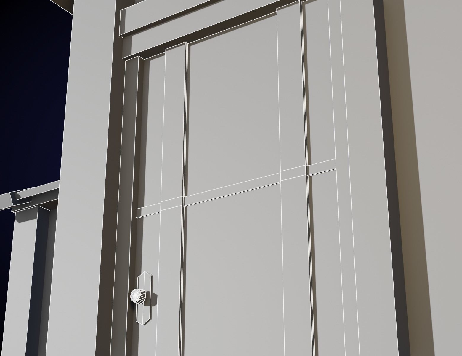 Medieval House Low-poly 3D model_12