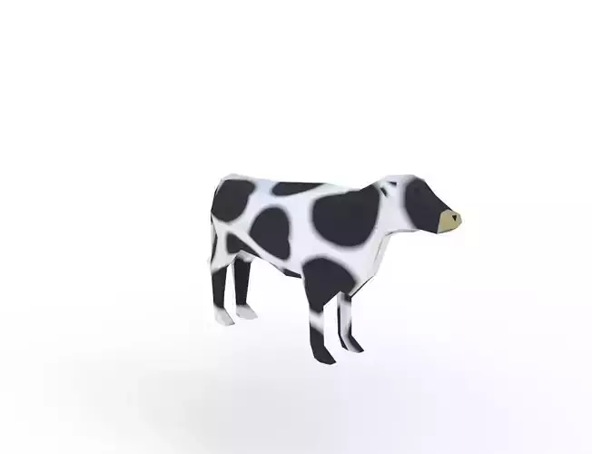 Cow Cartoon Low-poly 3D model