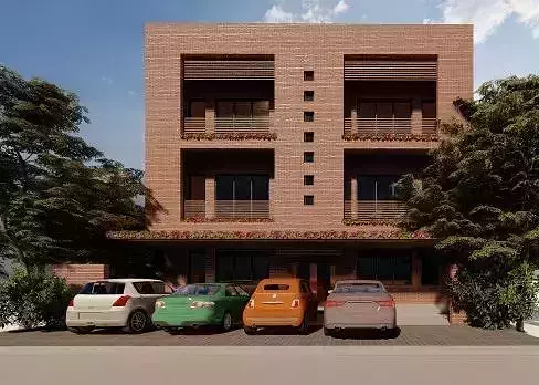 Apartment Building Concept 3D print model