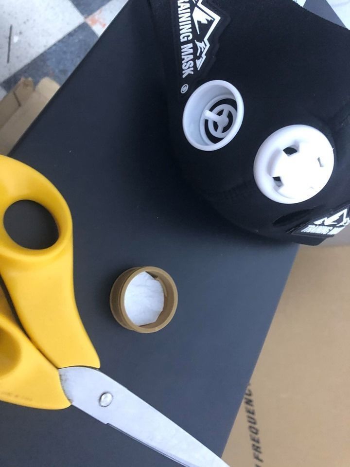 traning mask filter adaptor  3D model_1