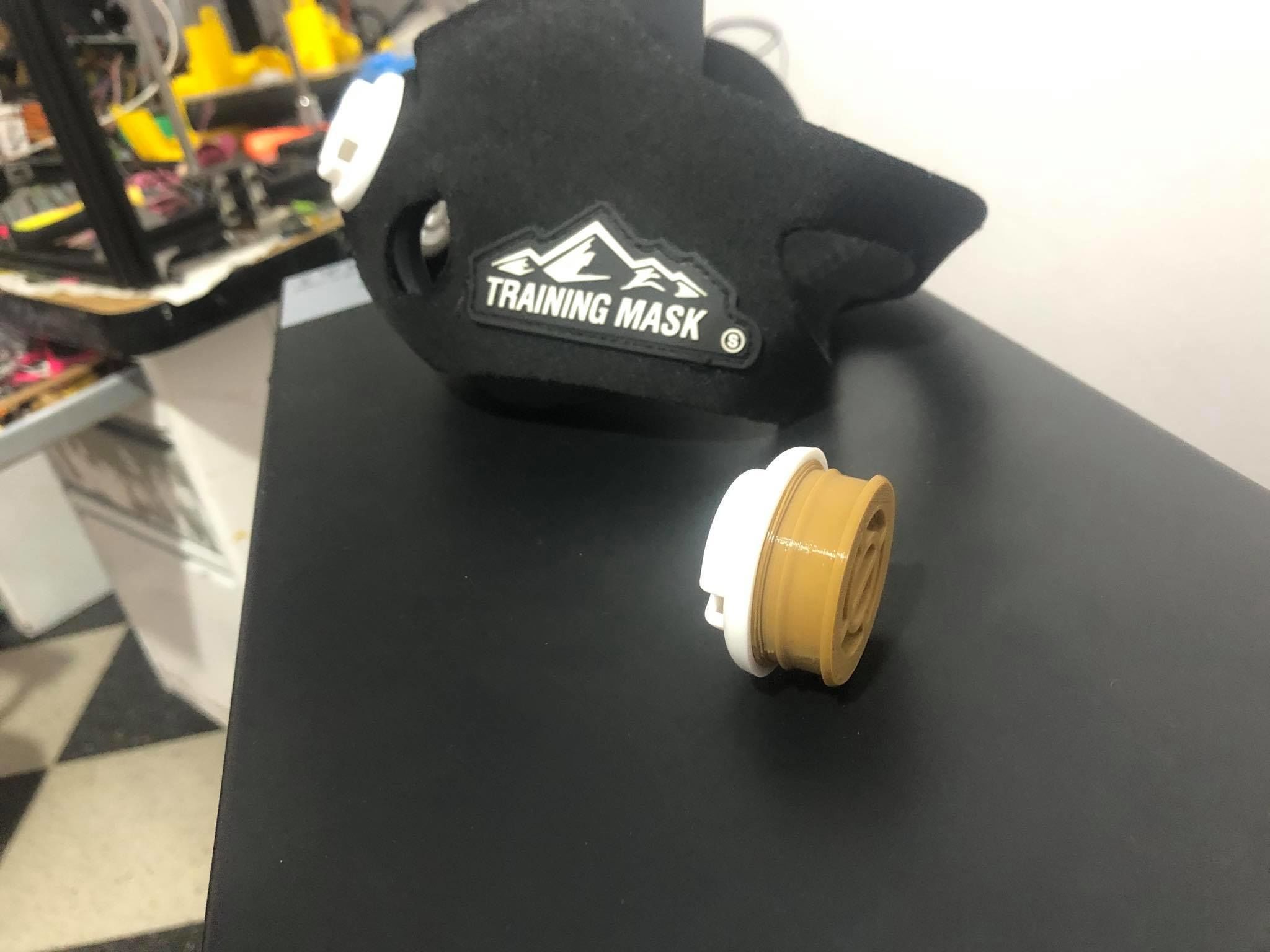 traning mask filter adaptor  3D model_3