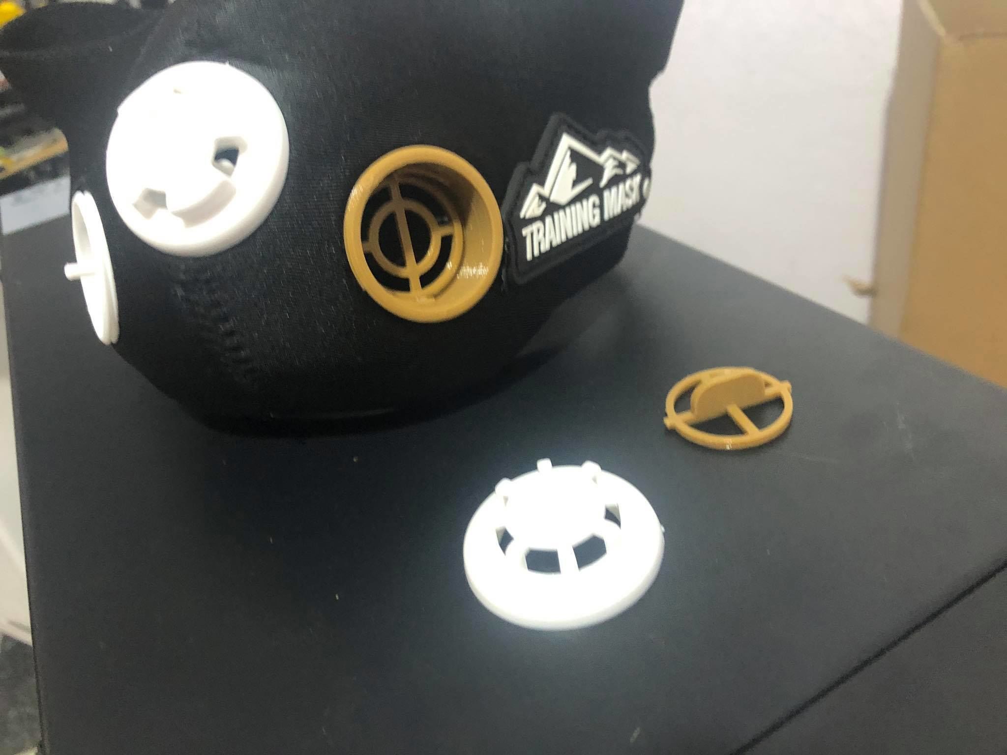 traning mask filter adaptor  3D model_4